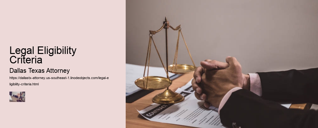 Legal Eligibility Criteria